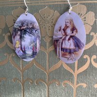Alice in Wonderland Tin Earrings