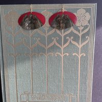 Red Angel Tin Earrings