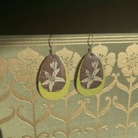 Lily Green Tin Earrings