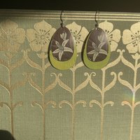 Lily Green Tin Earrings
