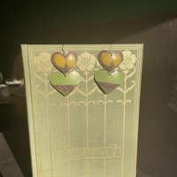 Lemon Double Heart Tin Earrings