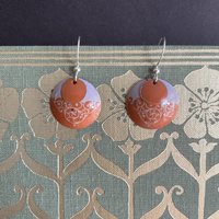 Orange Haney Tin Earrings
