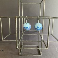 Nested Marbled Tin Earrings