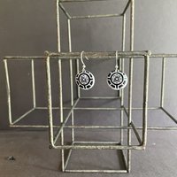 B&W Nested Tin Earrings