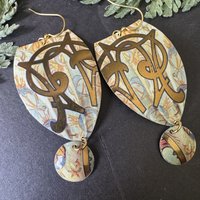 Shield Lefèvre Tin Earrings