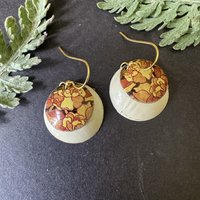 Flower Nested Lefèvre Tin Earrings