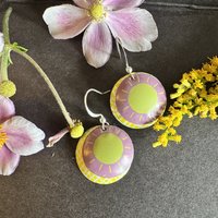 Sun Pencil Case Tin Earrings