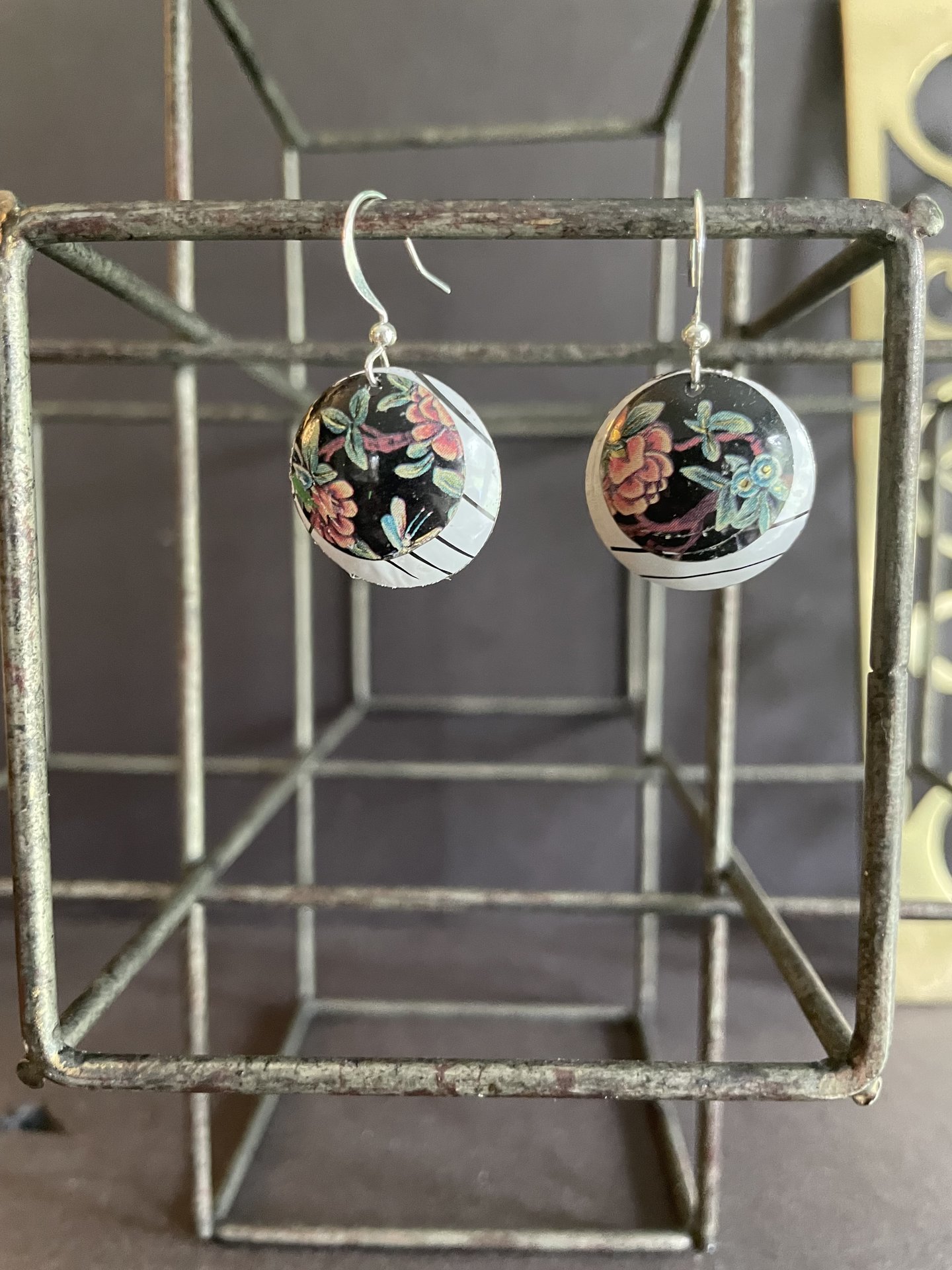 Nested Mantis Tin Earring