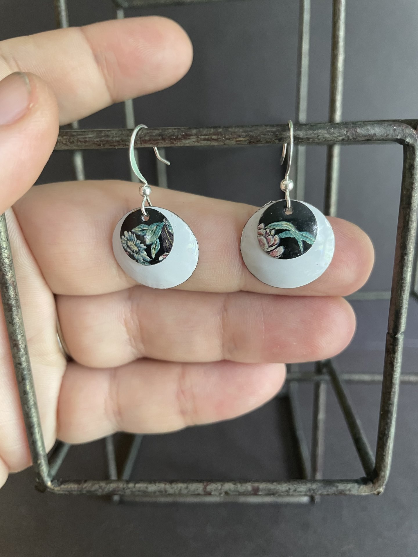 Nested Mantis Tin Earring