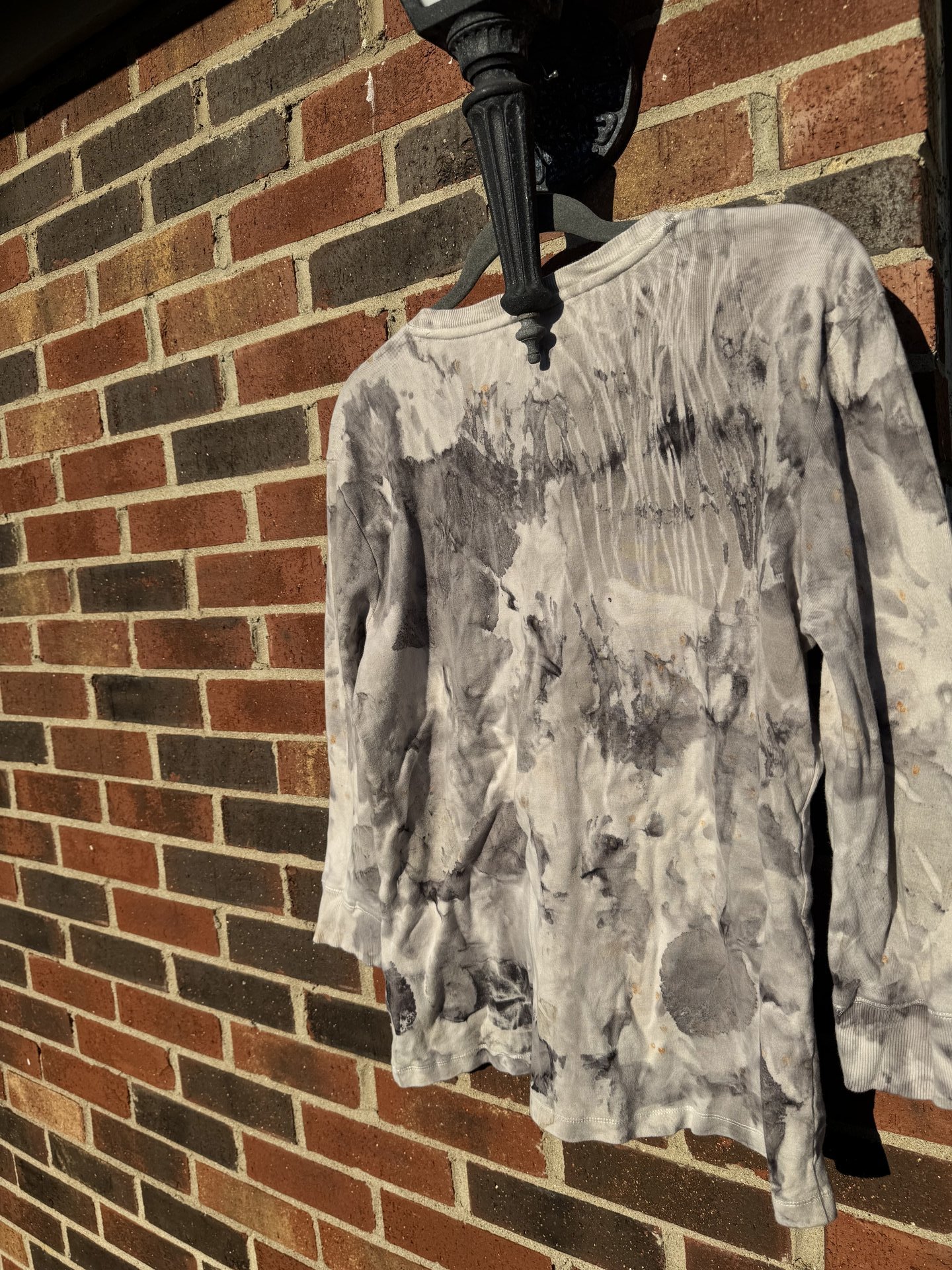 Jones NewYork XL 3/4 Sleeve V-Neck Ecoprinted Shirt