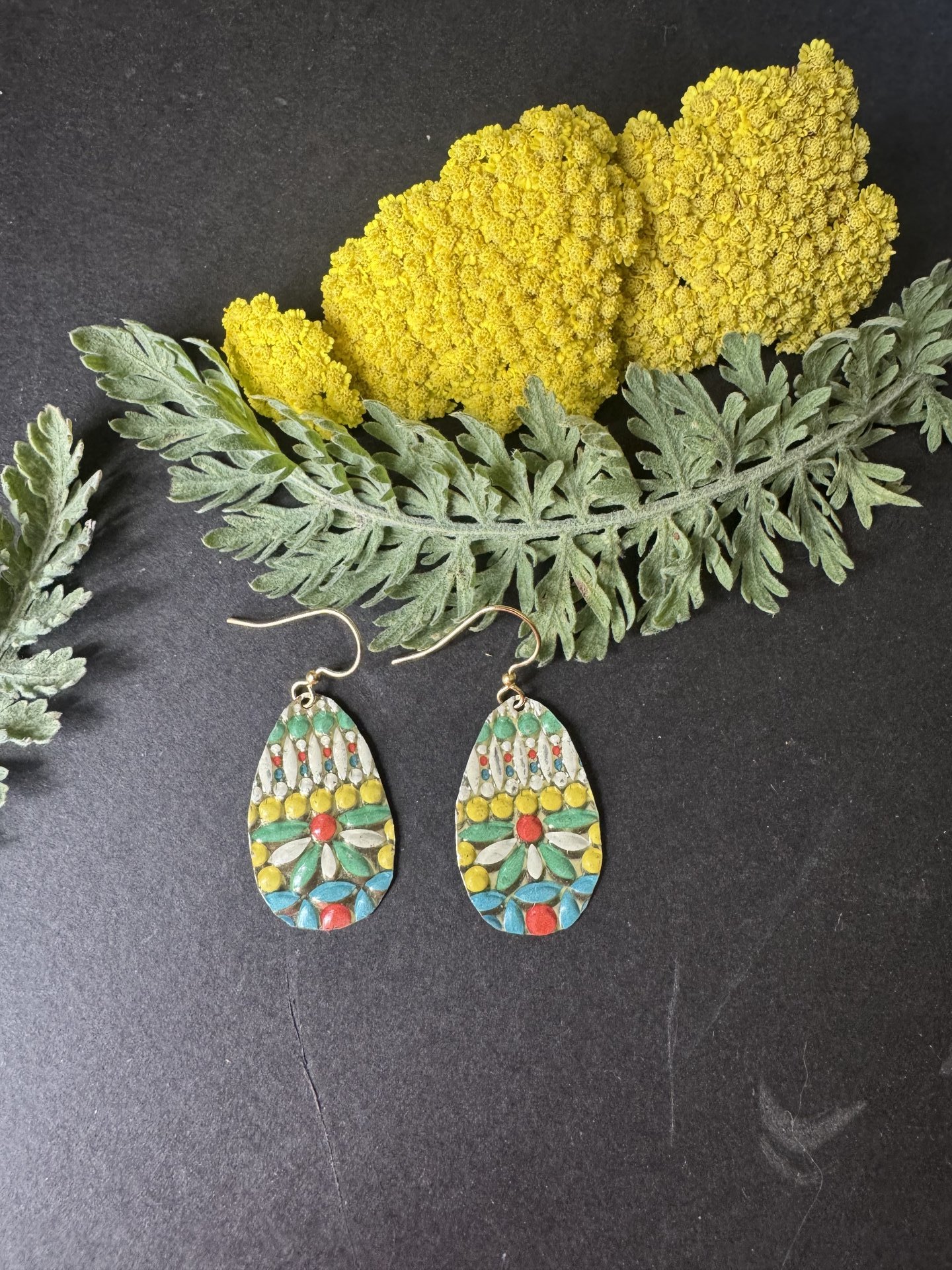 Sunset Pilly Tin Earrings
