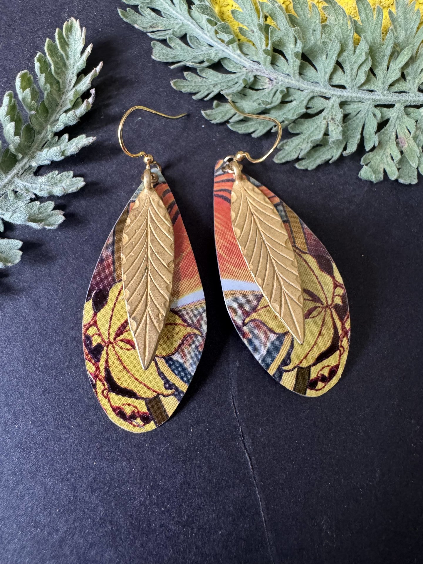 Leaf Lefèvre Tin Earrings