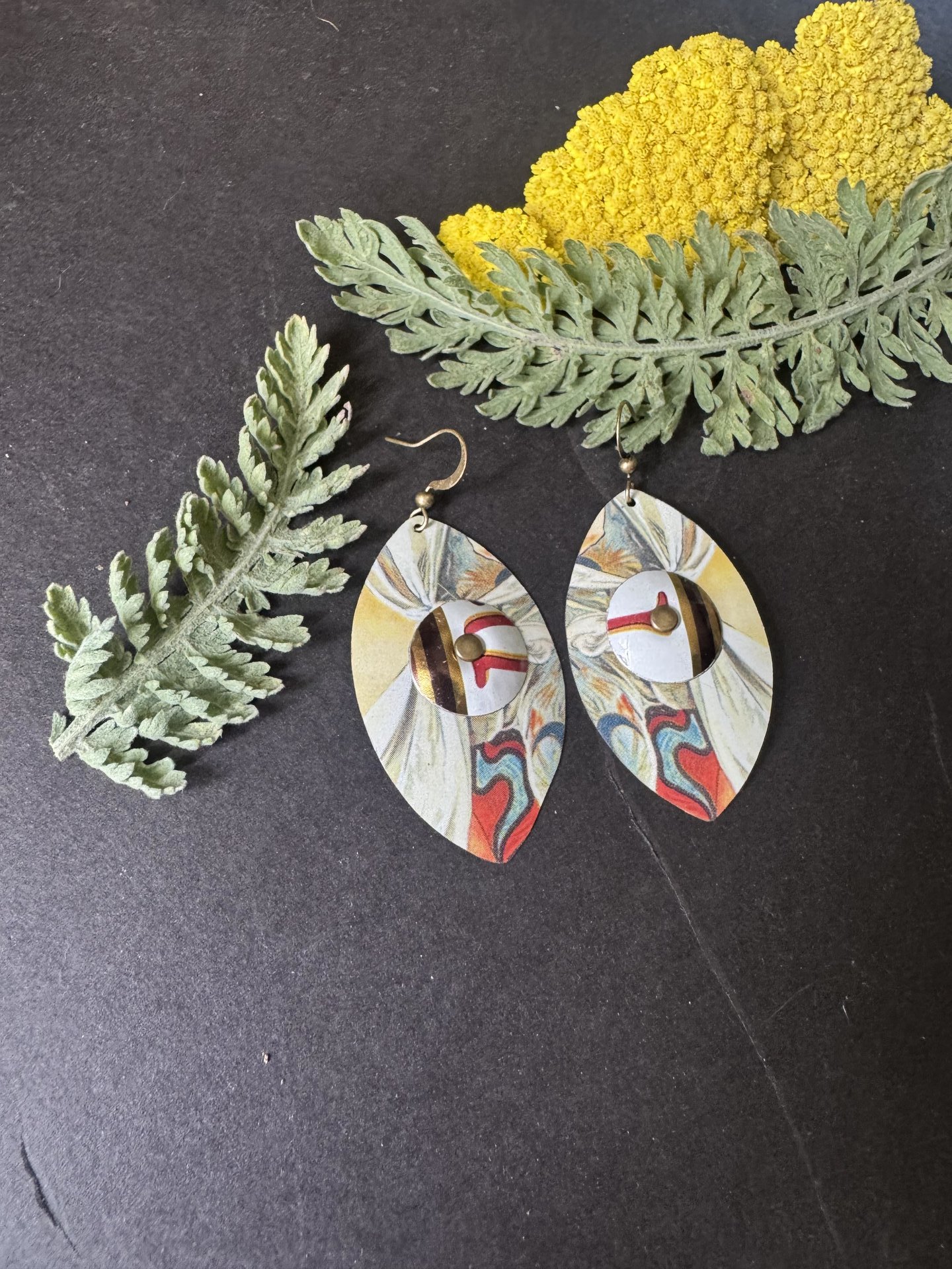Riveted Lefèvre Tin Earrings