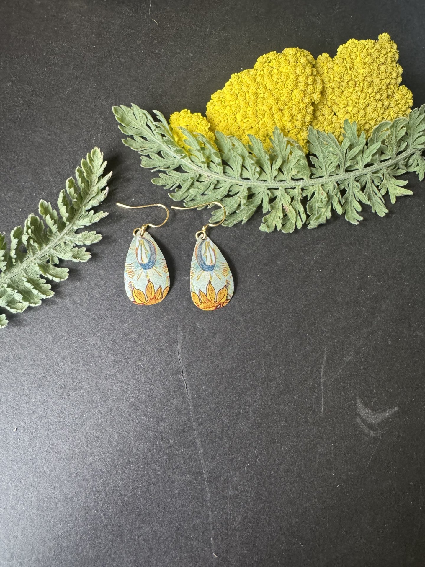 Scythe Tear Lefèvre Tin Earrings