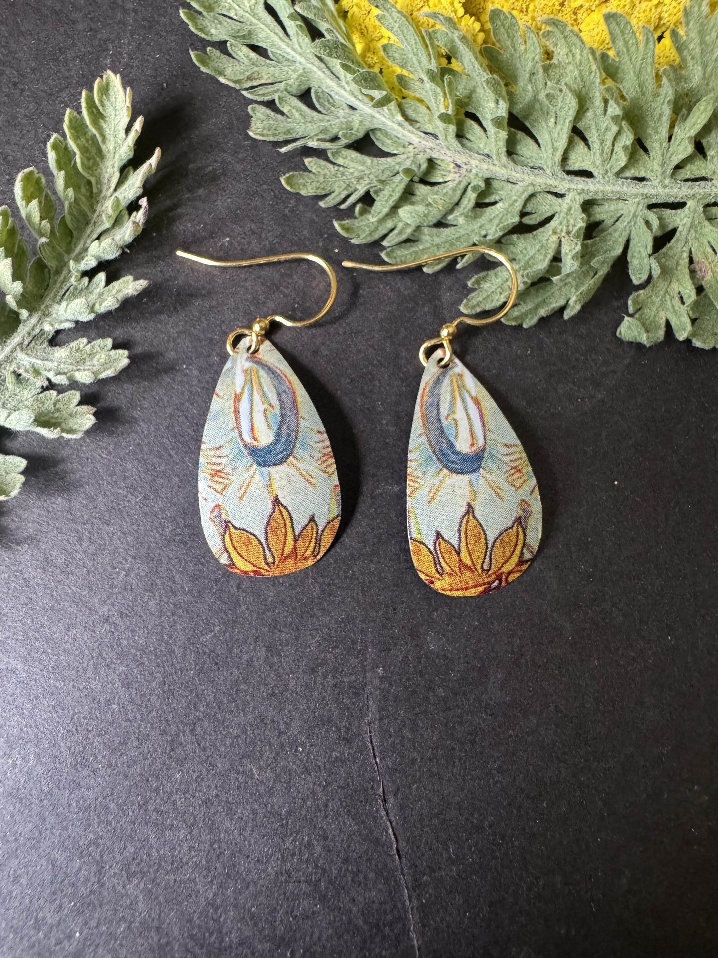 Scythe Tear Lefèvre Tin Earrings