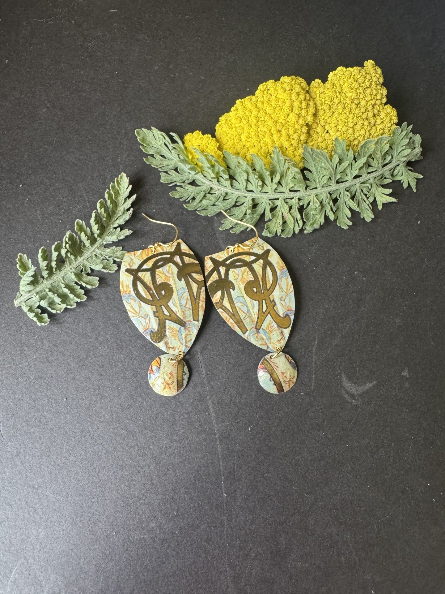 Shield Lefèvre Tin Earrings