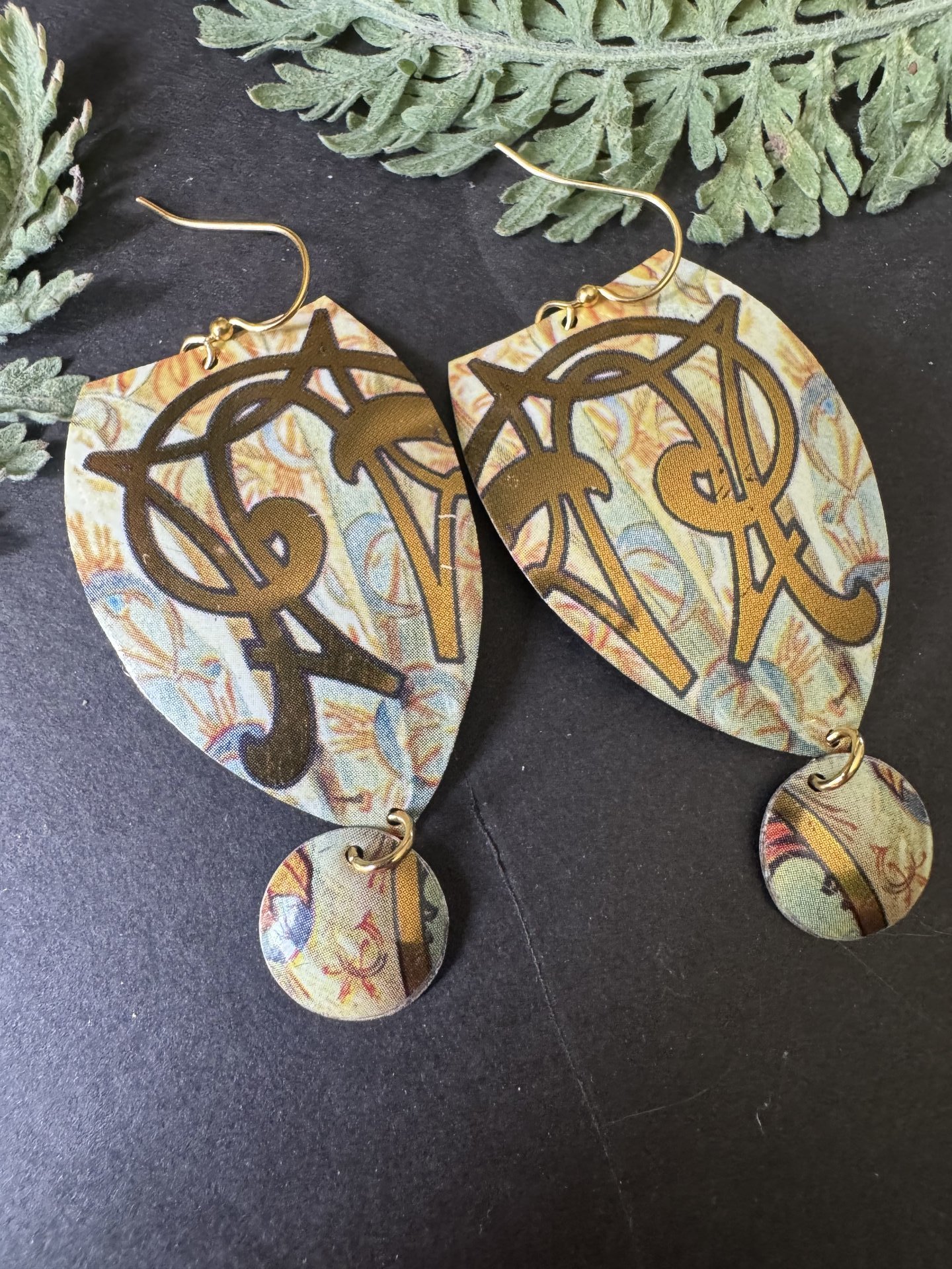 Shield Lefèvre Tin Earrings