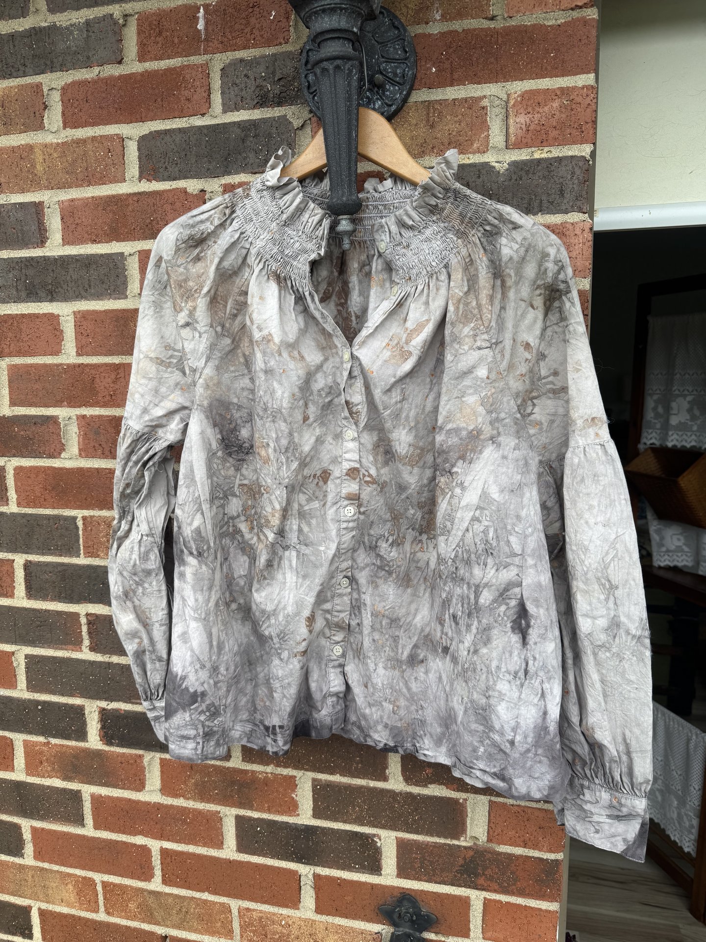 Gap S Ecoprinted Longsleeve Button Up Shirt