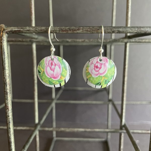 Nested A Easter Egg Tin Earrings