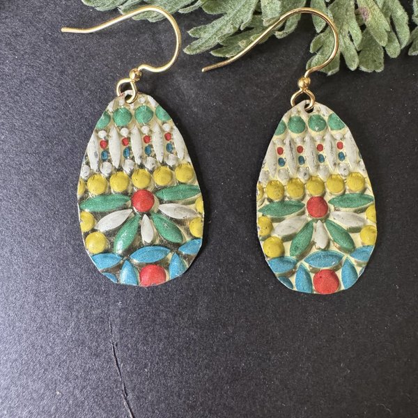 Sunset Pilly Tin Earrings