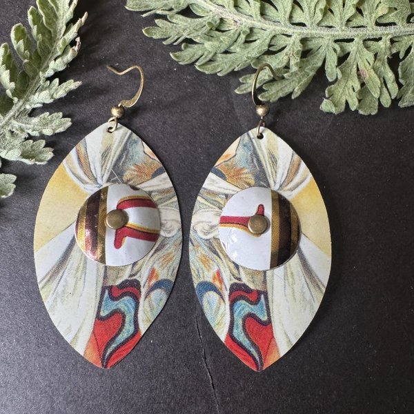 Riveted Lefèvre Tin Earrings