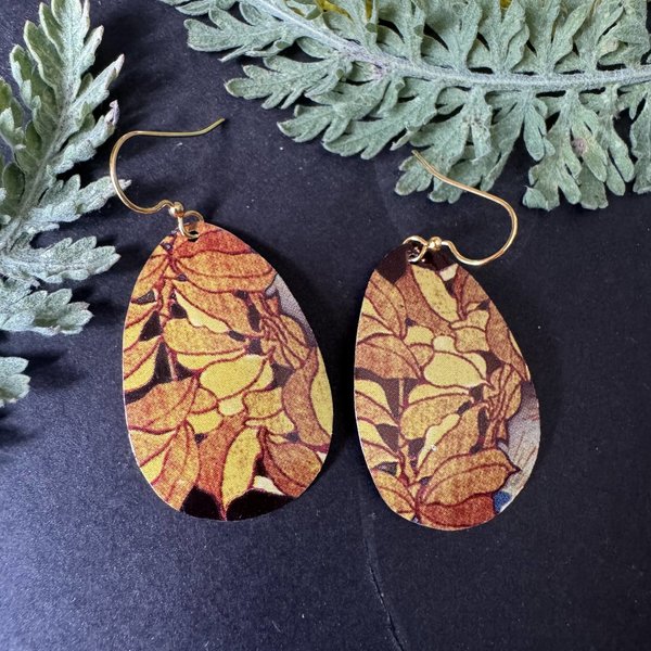 Leaves Lefèvre Tin Earrings