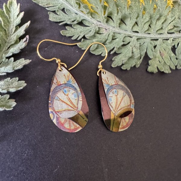 Scythe Nested Lefèvre Tin Earrings
