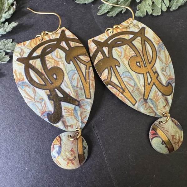 Shield Lefèvre Tin Earrings