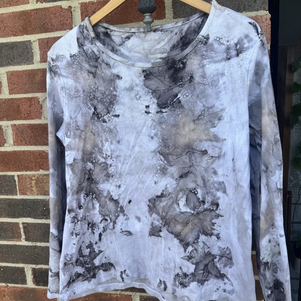 White Stag L Ecoprinted Longsleeved Tee